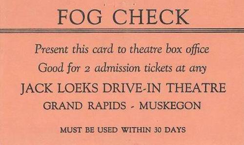 Plainfield Drive-In Theatre - Fog Pass From Greg T